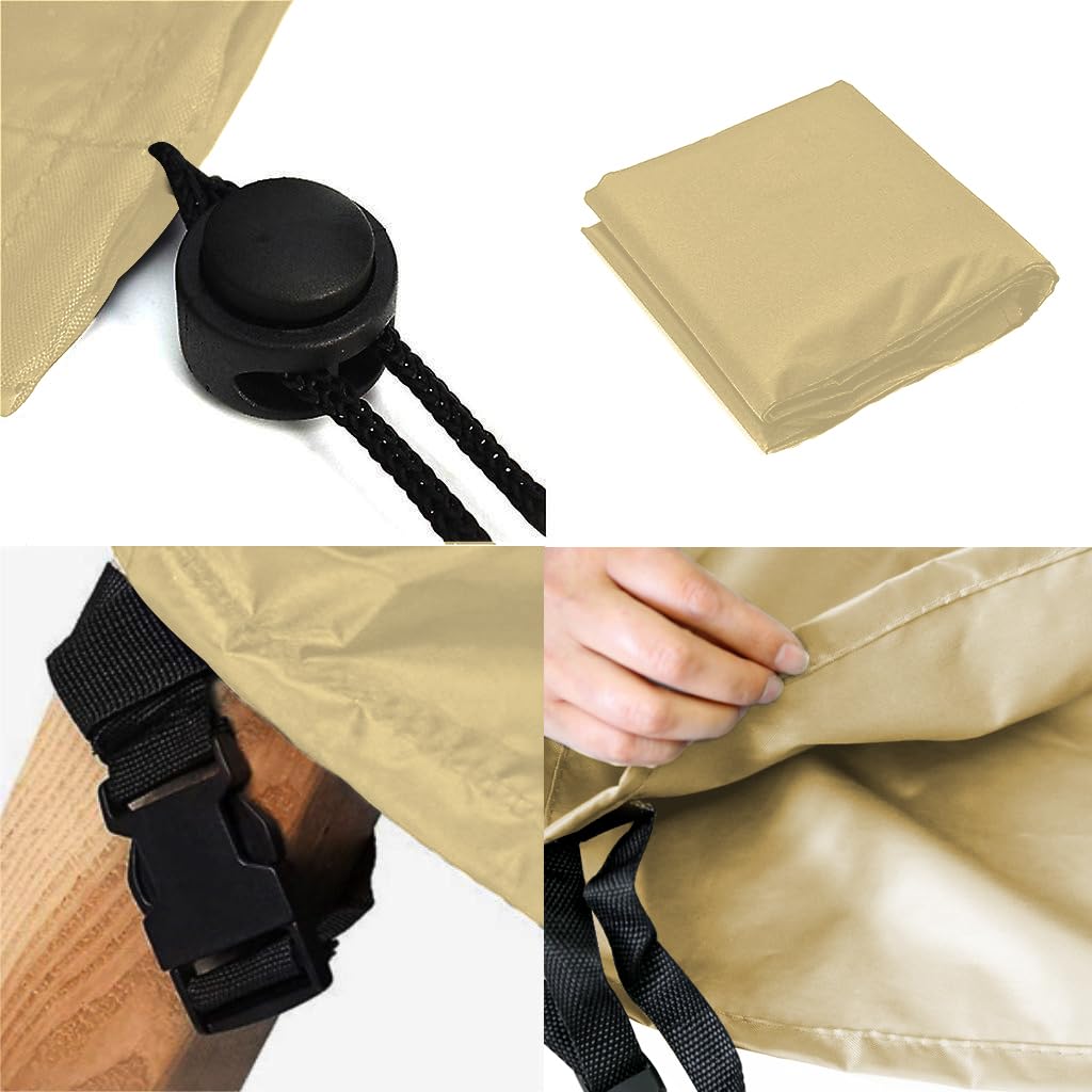 BANER GARDEN covers on patio set in garden showing all-weather protection
