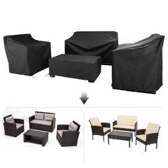 BANER GARDEN loveseat cover fitted over two-seater, neat fit for weather protection