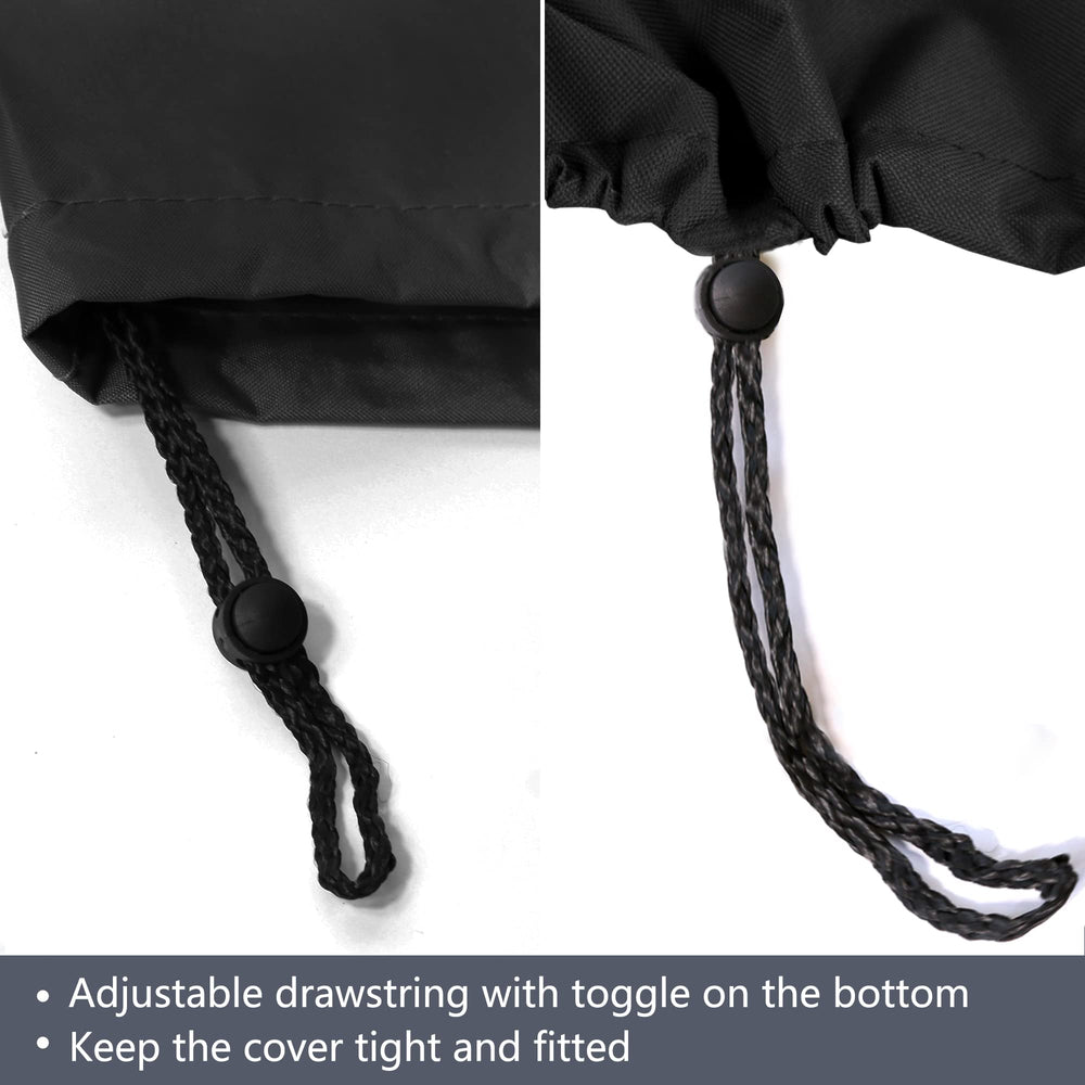 BANER GARDEN cover beside measuring tape to show sizing guidance for buyers