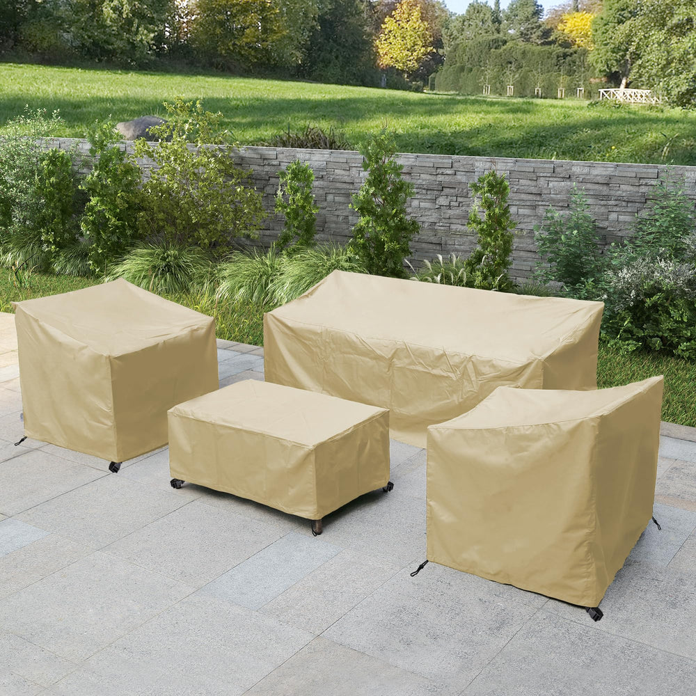 BANER GARDEN folded covers in storage bags for compact offseason storage