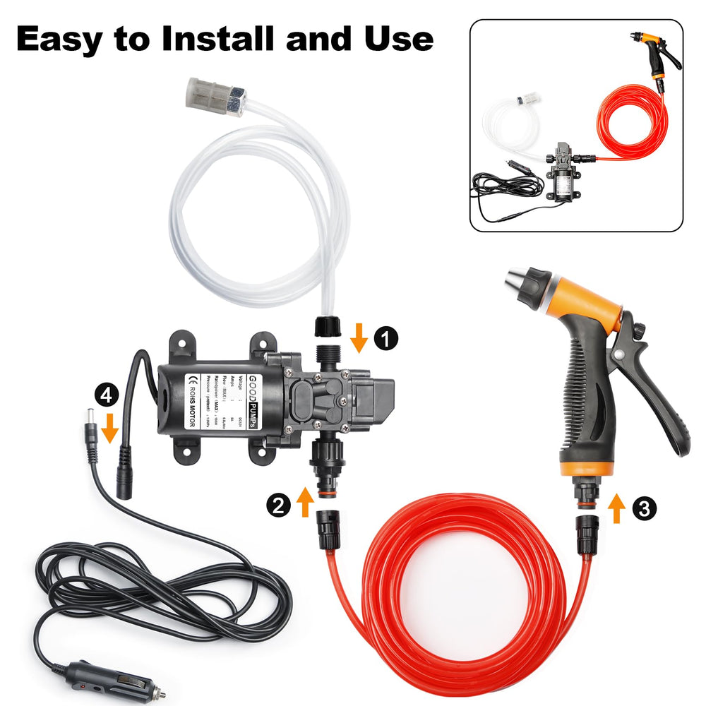 Bang4buck hose nozzle in hand demonstrating easy targeted cleaning