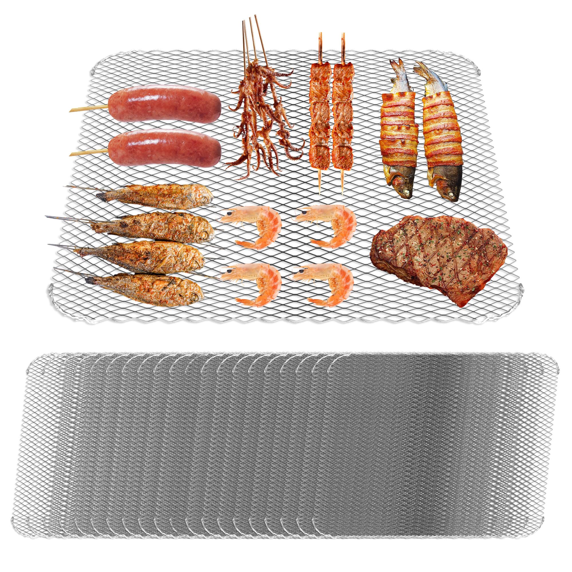 BaokiTook front packaging showing 20 disposable 16x12 grill mats and benefits