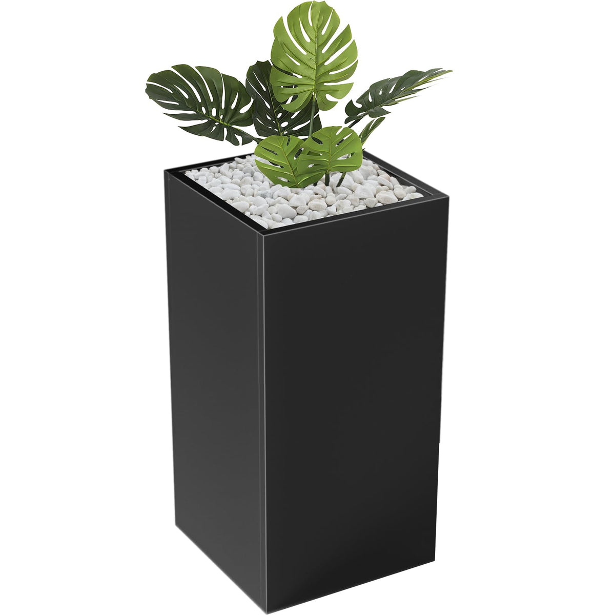 Baotree front view of tall planter box showing clean modern lines and benefit of visual height