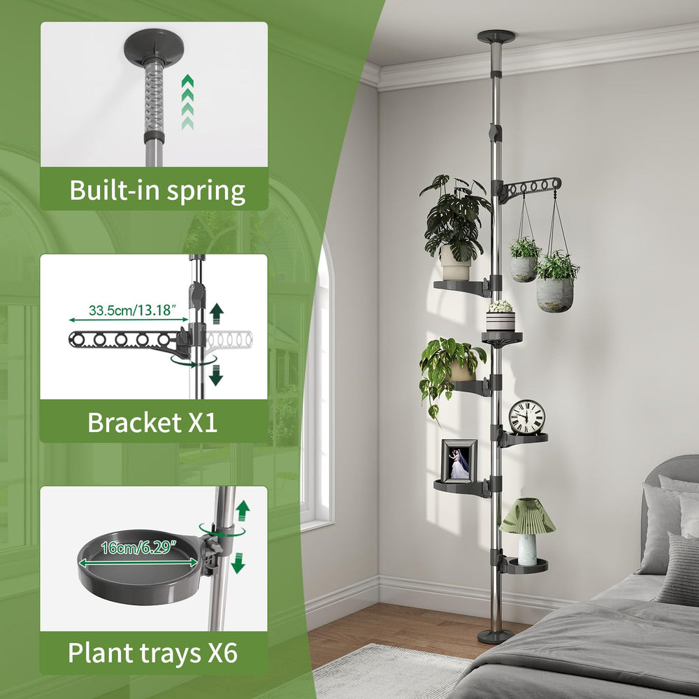 BAOYOUNI hanger holding baskets and clothes demonstrating versatile use