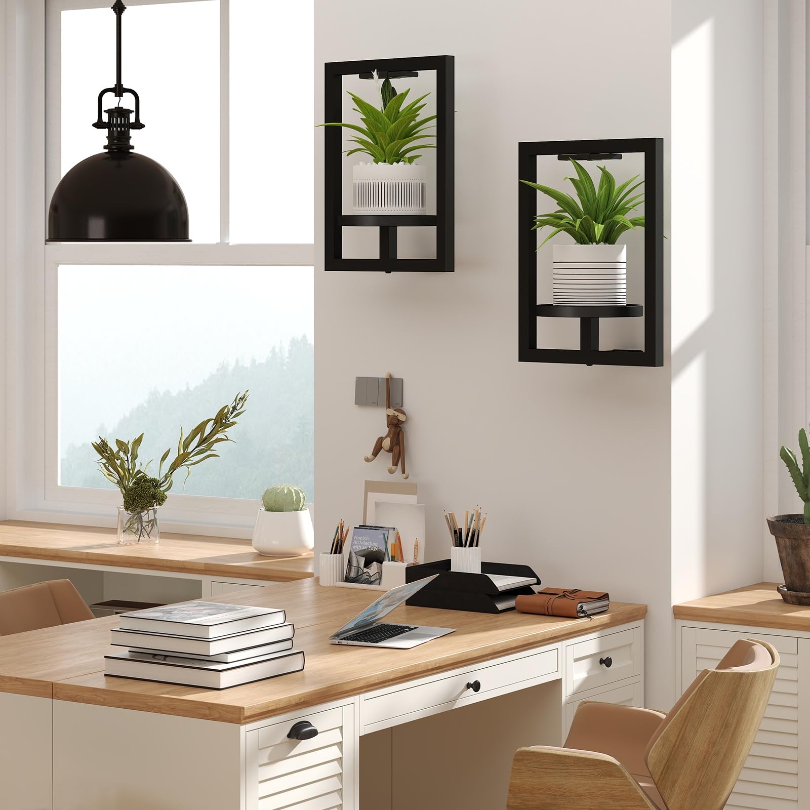 BAOYOUNI kitchen herb garden lifestyle shot displaying fresh herbs and decorative appeal