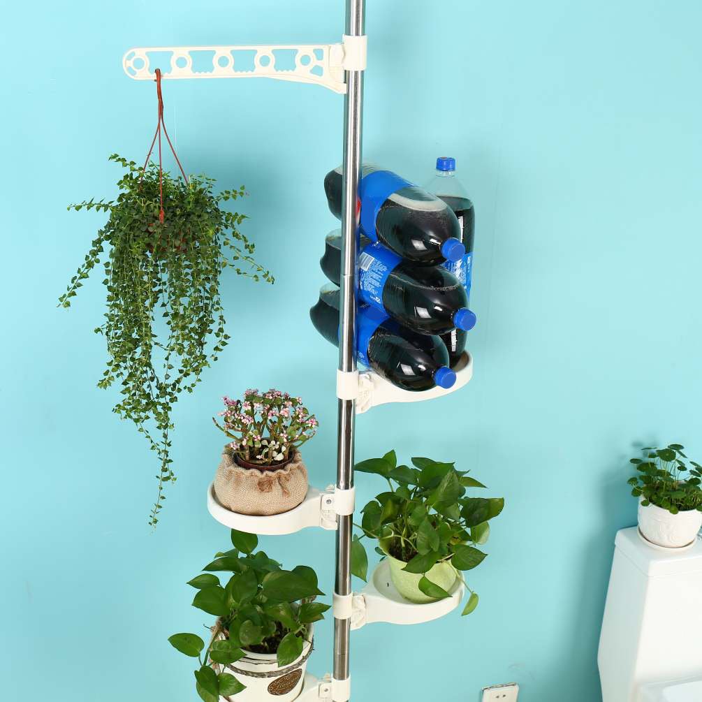 BAOYOUNI lifestyle corner balcony setup showing stylish vertical gardening benefit