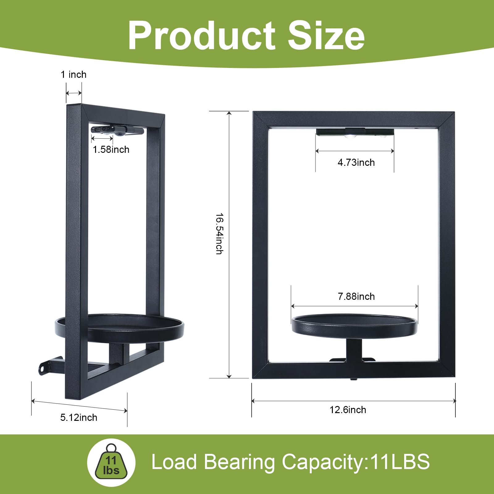 BAOYOUNI mounting hardware and backplate detail showing easy secure installation