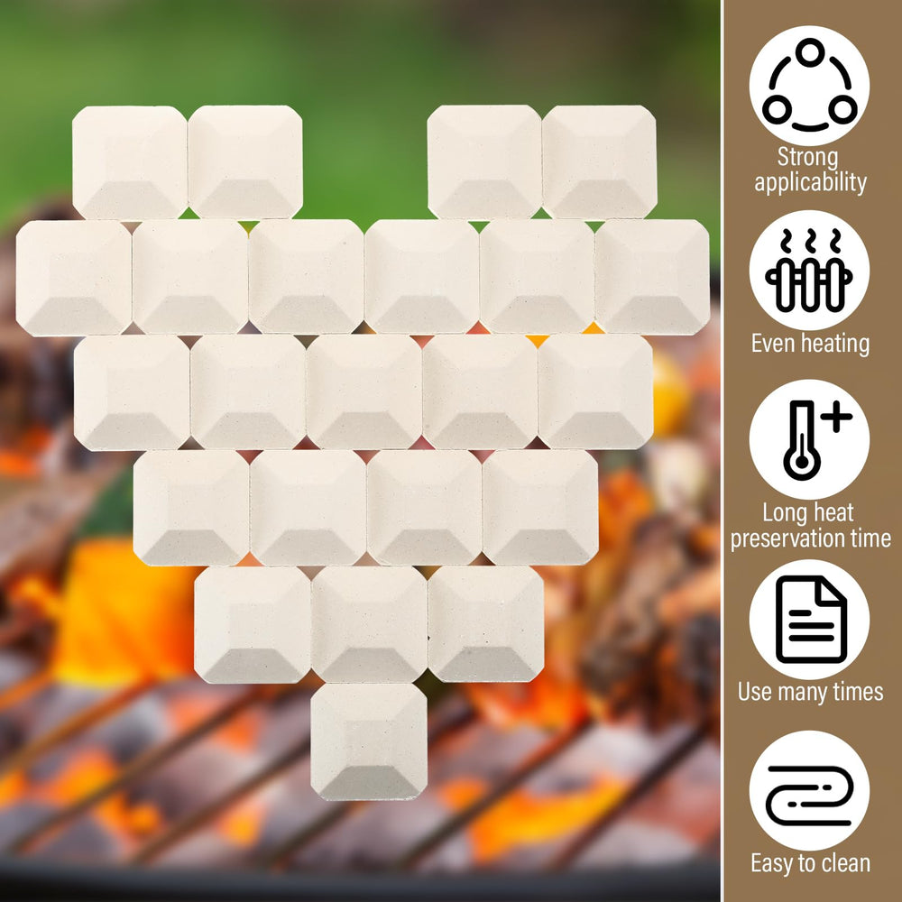 Baquler individual briquette with visible label showing durable reusable material