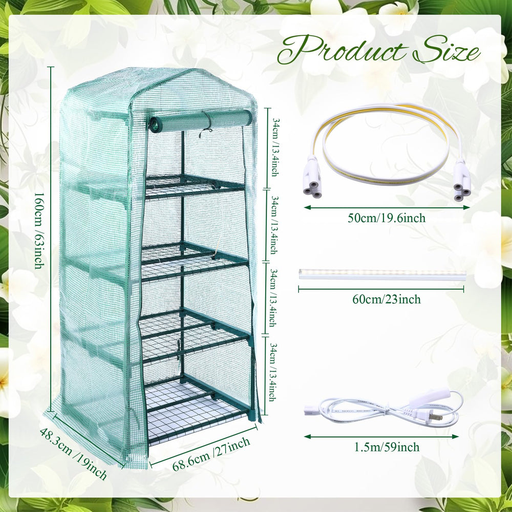 Baquler PE cover roll-up zipper door open for ventilation and easy plant access
