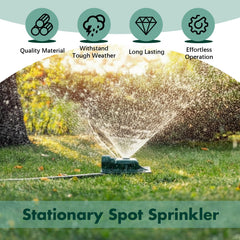 Baquler sprinkler held in hand for size comparison showing compact, low profile