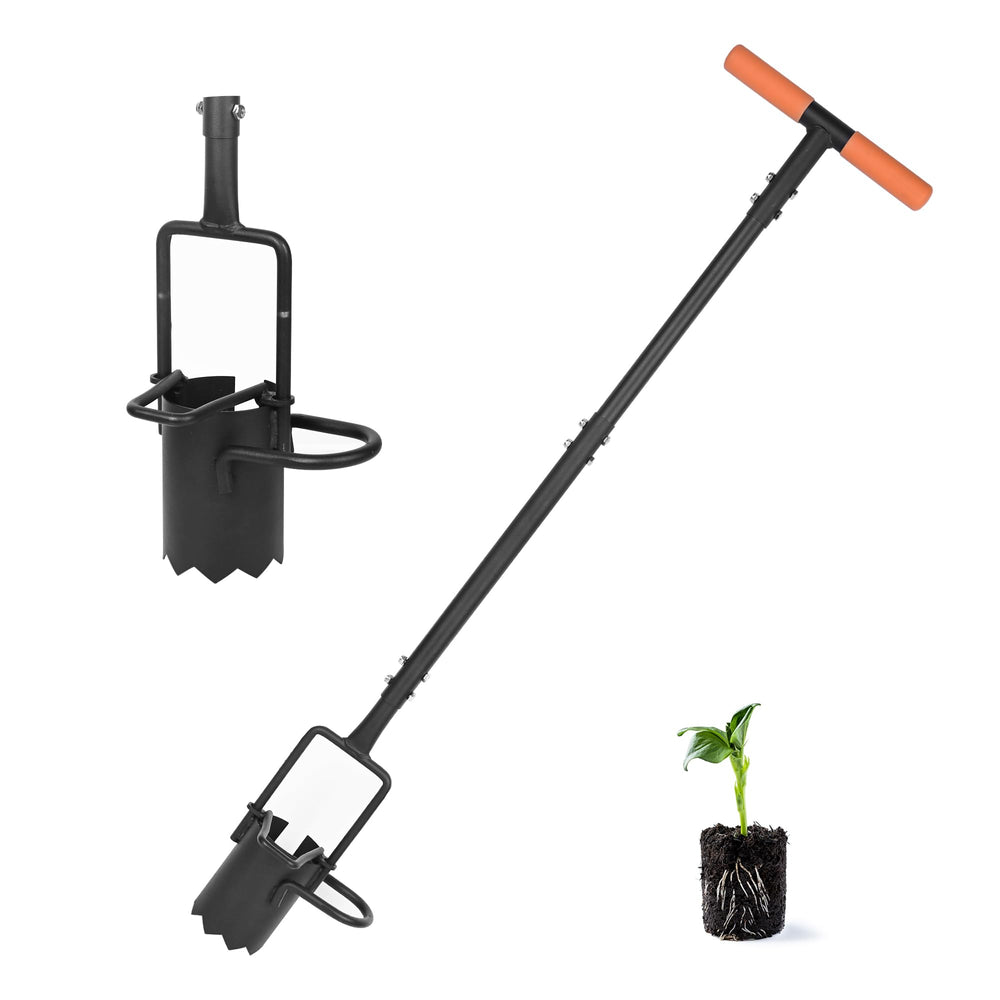 BARAYSTUS front view of bulb planter showing whole tool and benefits
