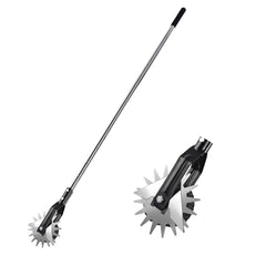 BARAYSTUS front view showing wheel rotary edger for precise lawn borders