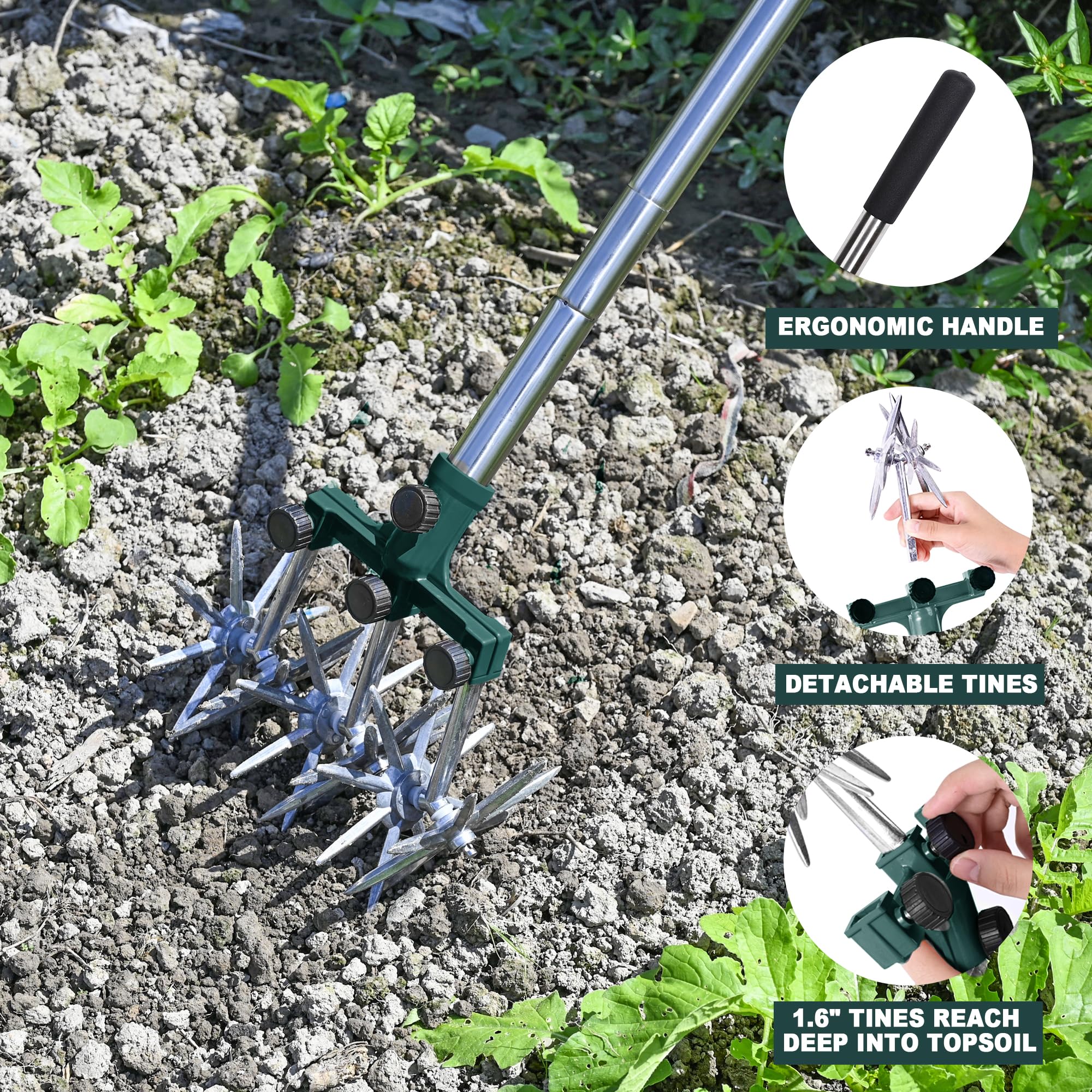 BARAYSTUS soft anti-slip handle grip for comfortable extended gardening