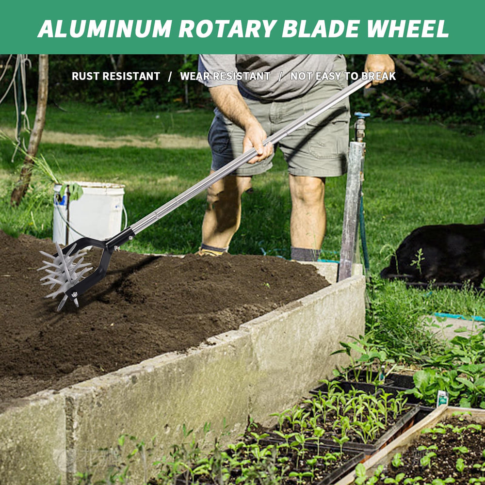 BARAYSTUS side profile highlighting four aluminum wheels for stable tillage