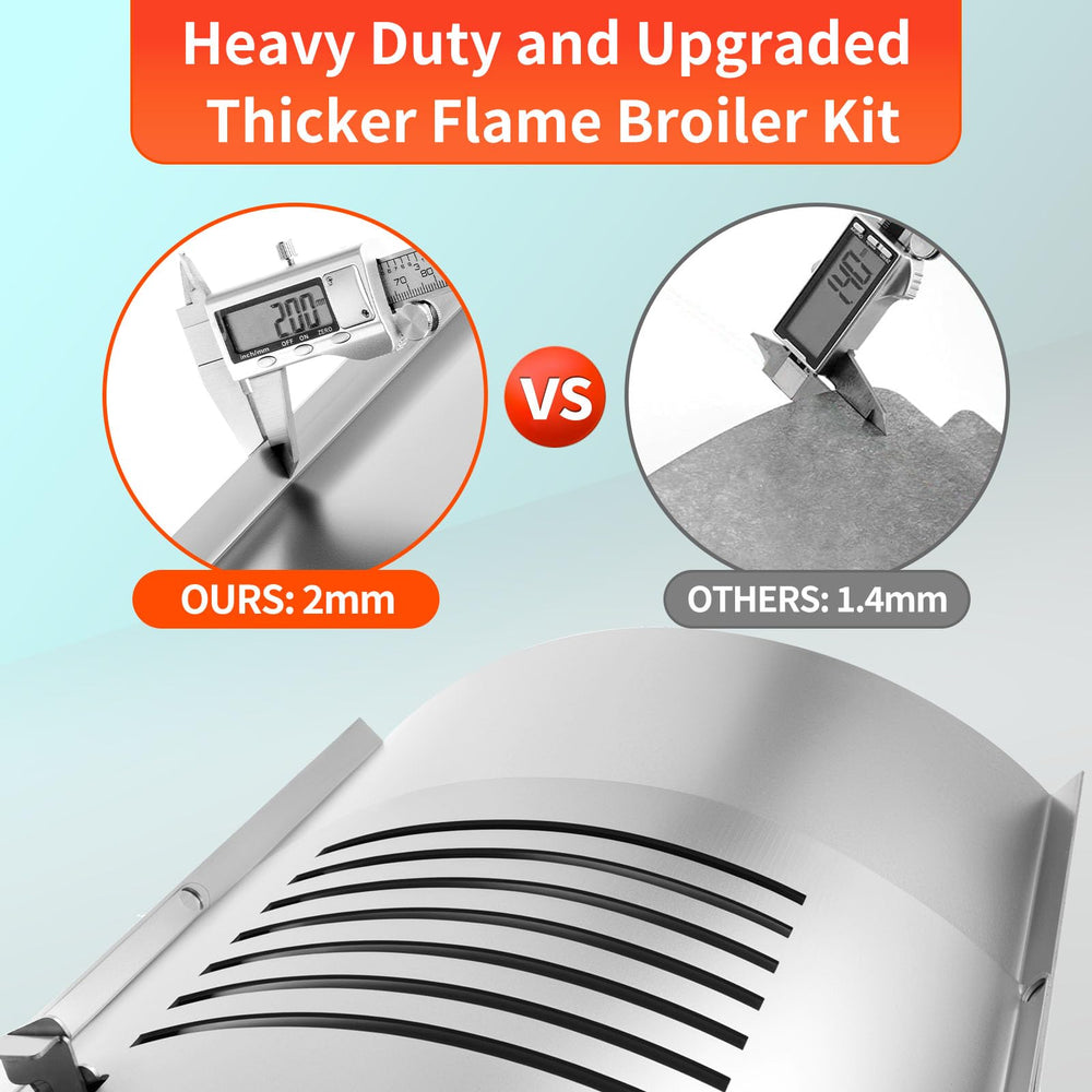 Barbqtime showing grease flow channels that reduce buildup and simplify cleaning
