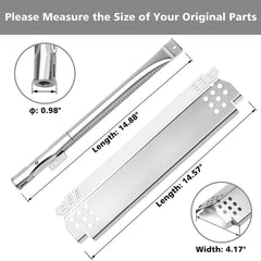 Barbqtime heat plate detail showing corrosion resistance and easy cleaning