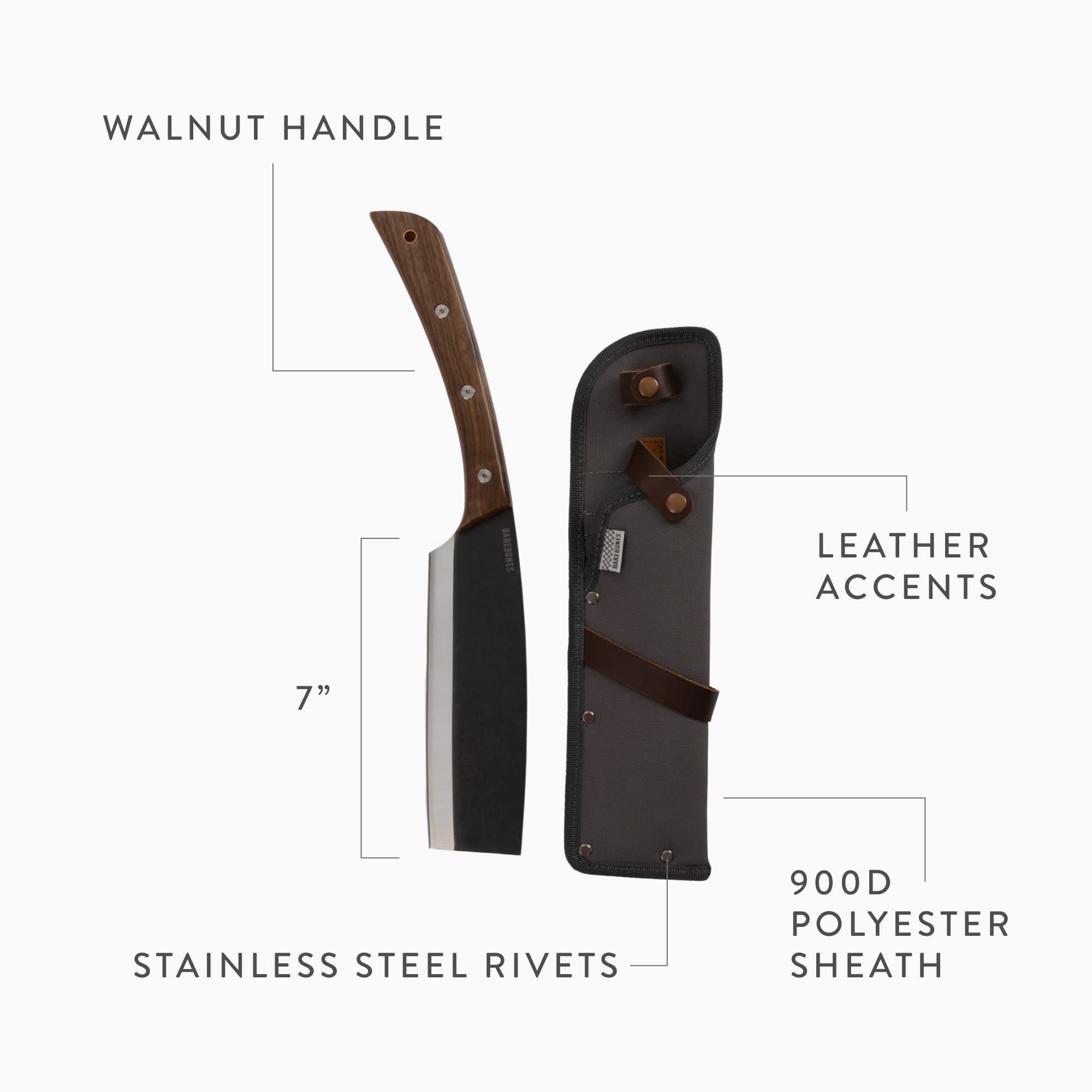 Barebones metal belt clip and sheath on waist for fast, hands-free carry