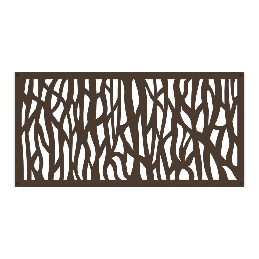 Barrette Sprig Umber front view showing full decorative pattern and finish benefits