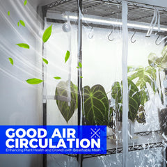 Barrina transparent EVA cover detail protecting plants while maintaining visibility