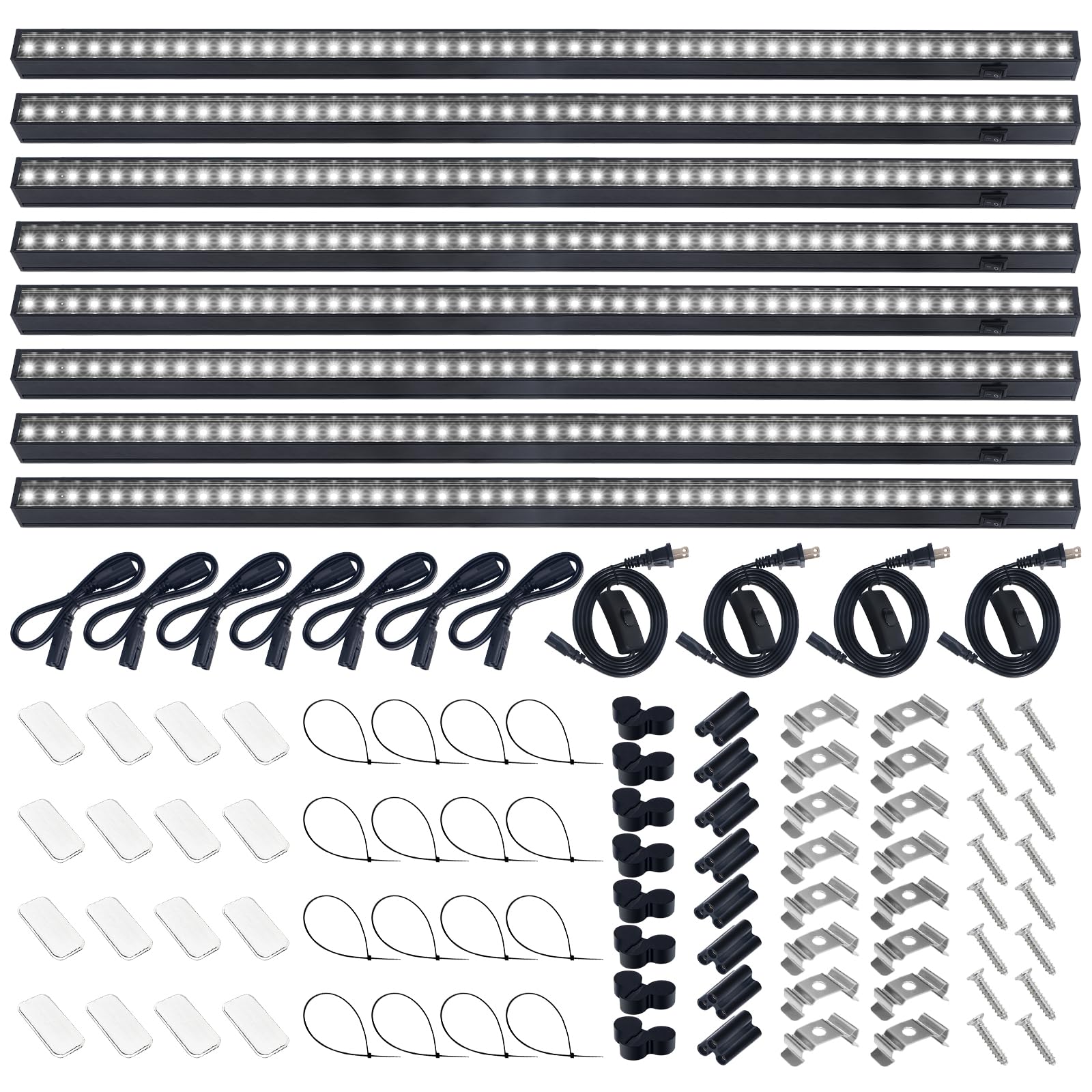 Barrina front packaging showing 8-pack and included accessories for quick setup