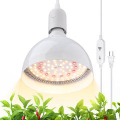Barrina front view hanging grow light showing compact pendant and benefit of easy installation