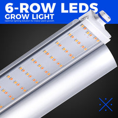 Barrina LED lighting with reflector focusing light for even growth