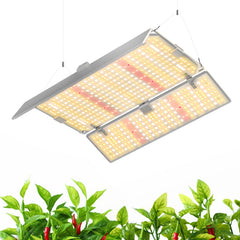 Barrina panel front view showing full-spectrum LEDs and even coverage benefit