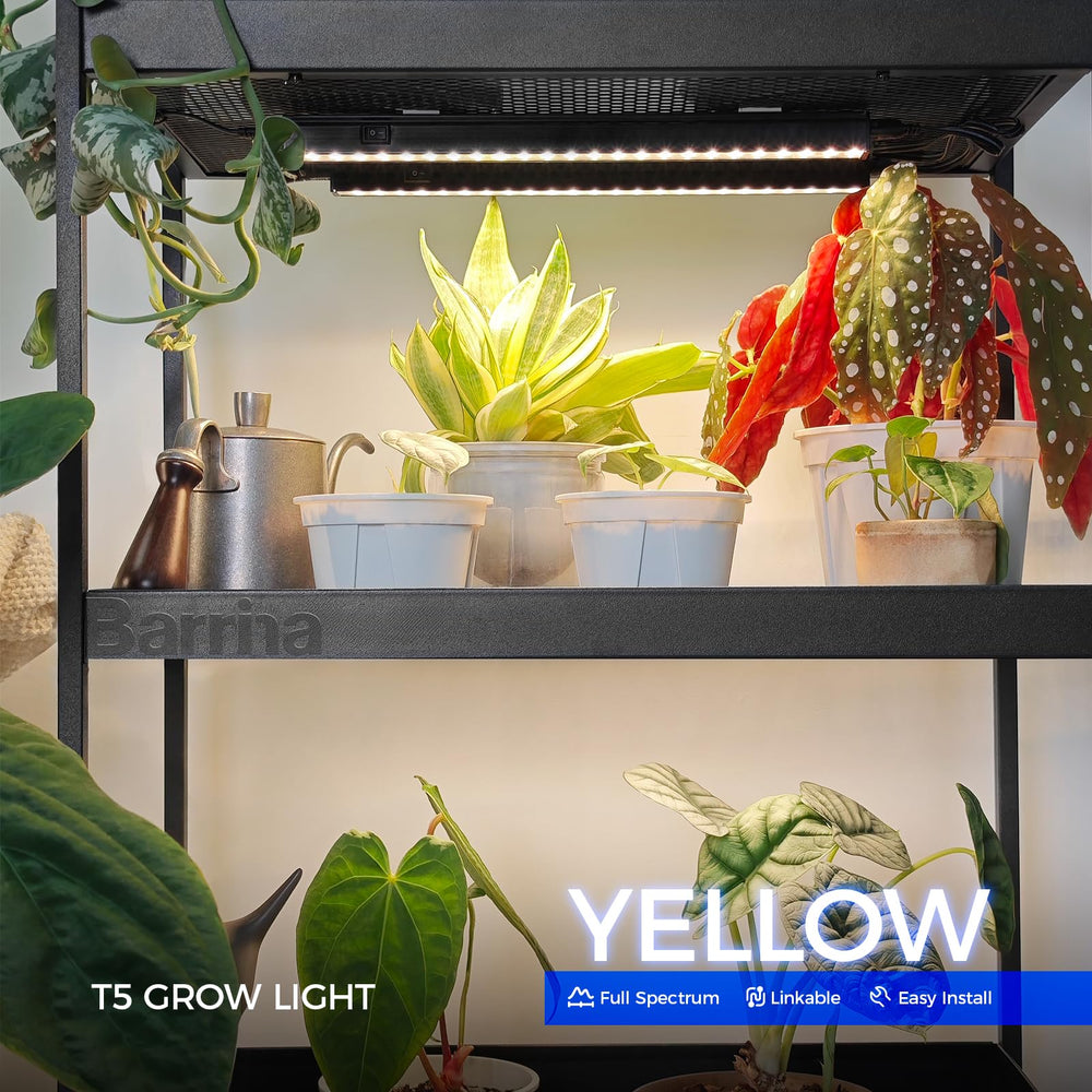 Barrina close-up LED array highlighting uniform light and efficient plant benefit