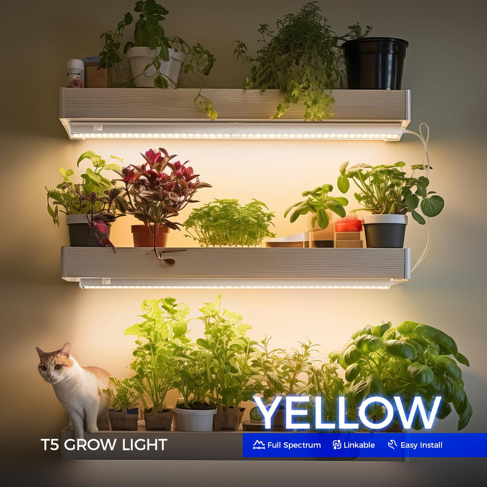 Barrina close-up of LED array on tube showing even light and efficient plant absorption