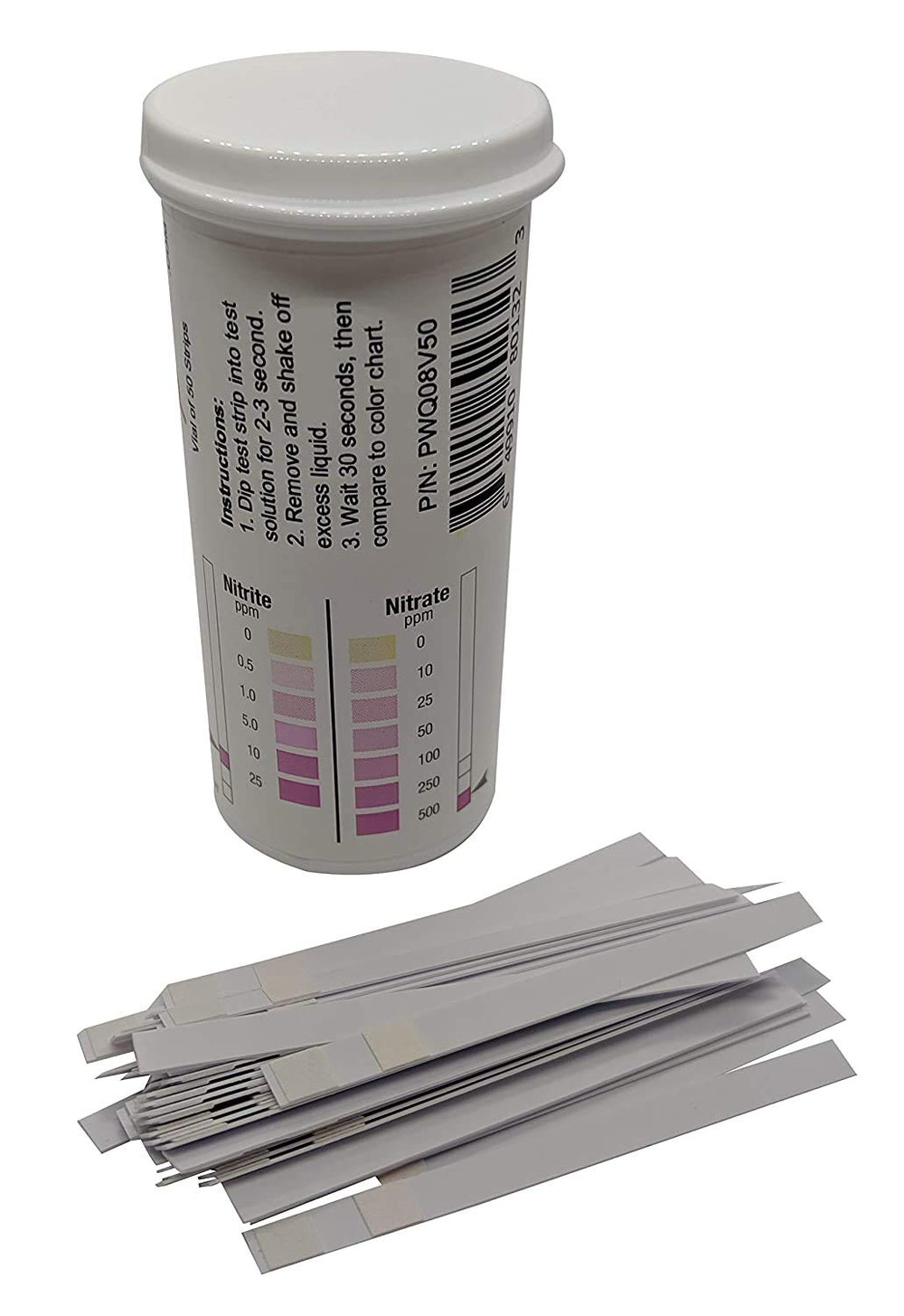 Bartovation close-up of dual color pads showing nitrite and nitrate readings for quick visual checks