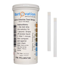 Bartovation front packaging showing 100-count vial and color chart for quick verification