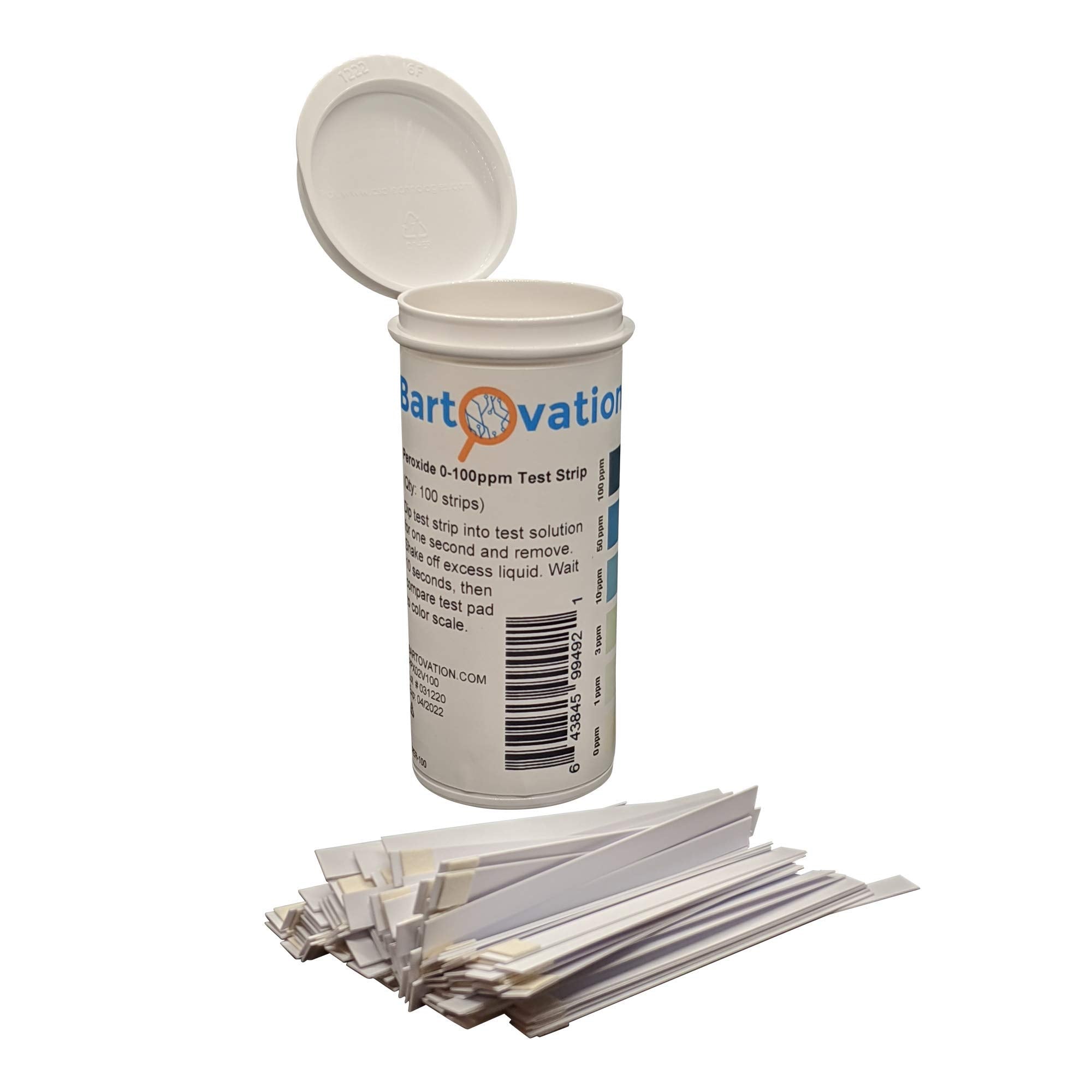 Bartovation strip used poolside to check peroxide levels quickly