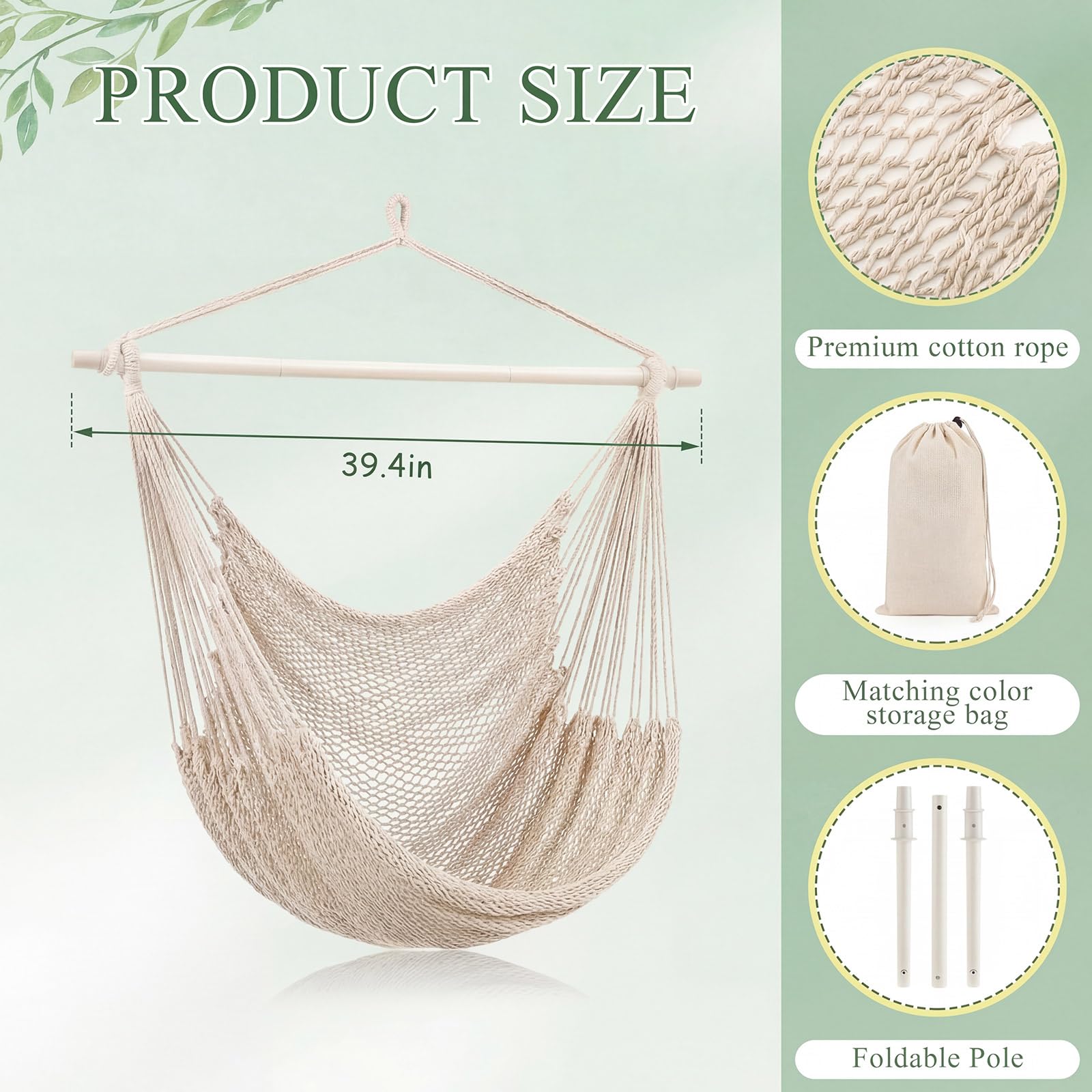 Barydat detailed cotton rope weave close-up highlighting breathable comfort