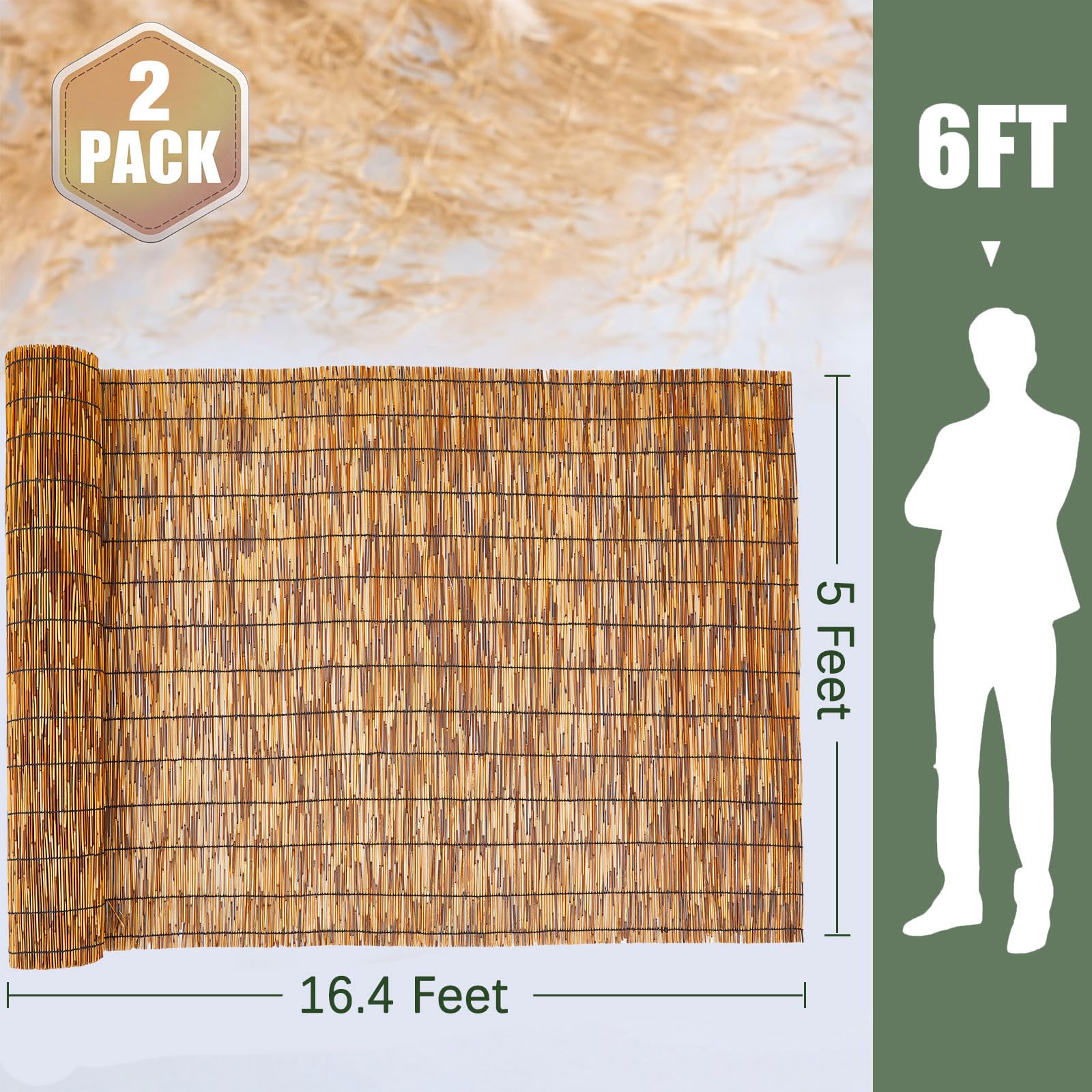 Barydat close-up of reed texture highlighting natural durability and look