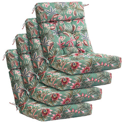 Barydat front view of cushion set showing palm-leaf print and full coverage for comfort