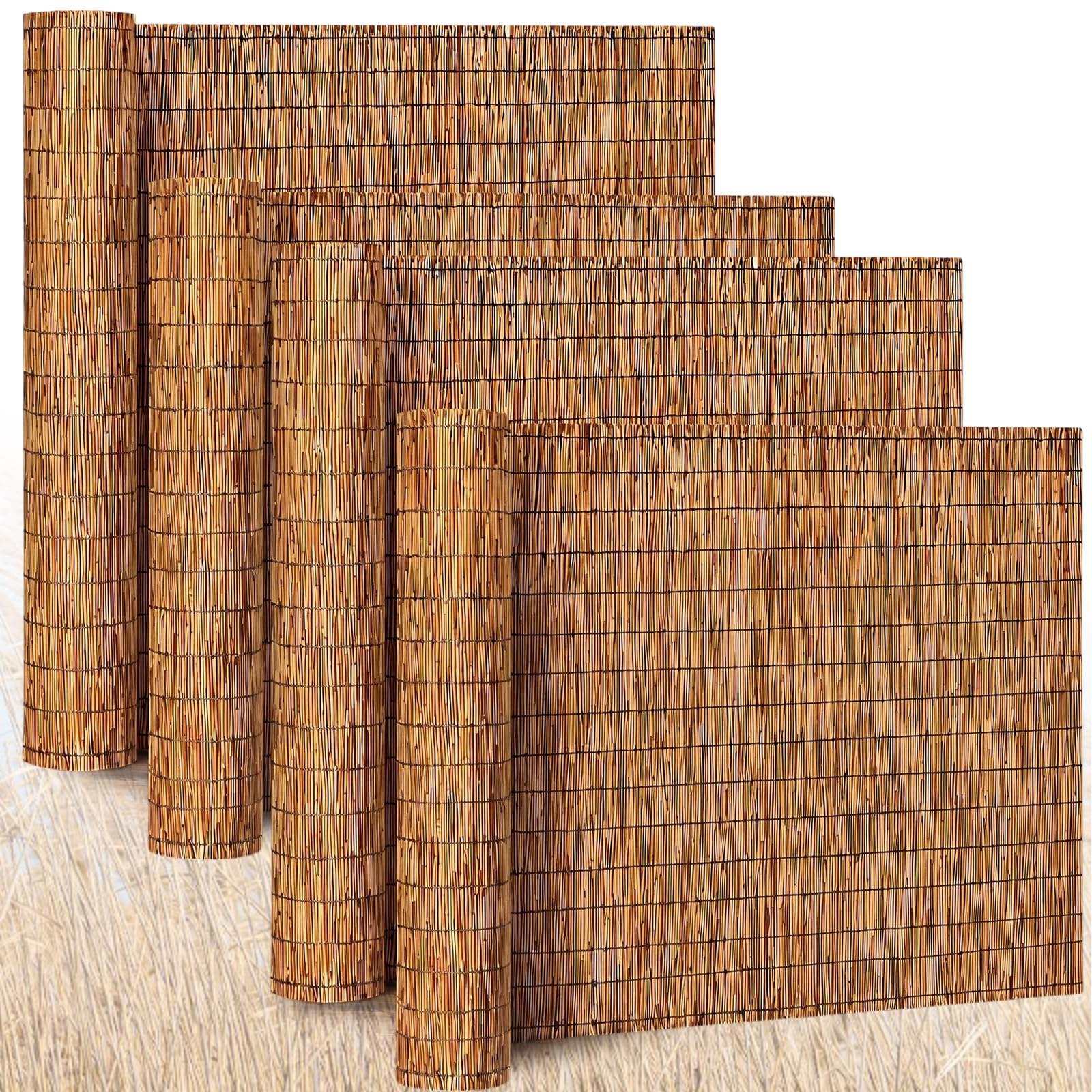 Barydat front packaging view showing four reed rolls and easy installation benefits