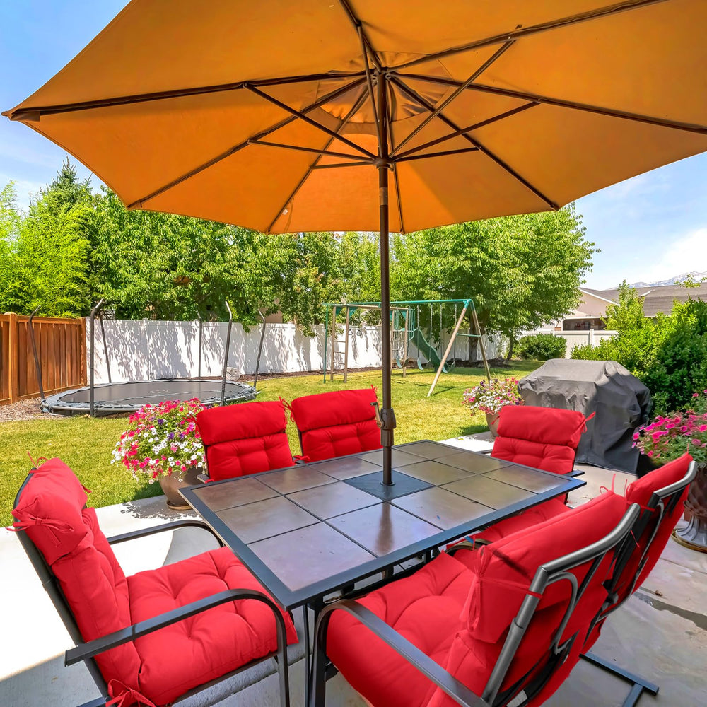 Barydat cushion on porch rocking chair showing improved comfort outdoors