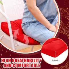 Barydat cushion on wicker chair demonstrating fit and added seating comfort