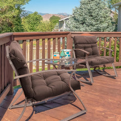 Barydat tied to chair frame demonstrating anti-slip ties for secure seating