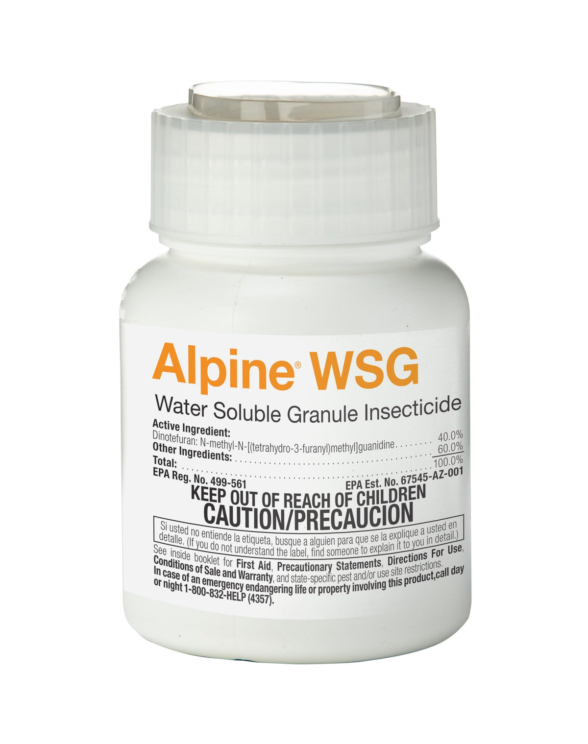 BASF Alpine WSG front bottle showing packaging and easy pour tip benefit