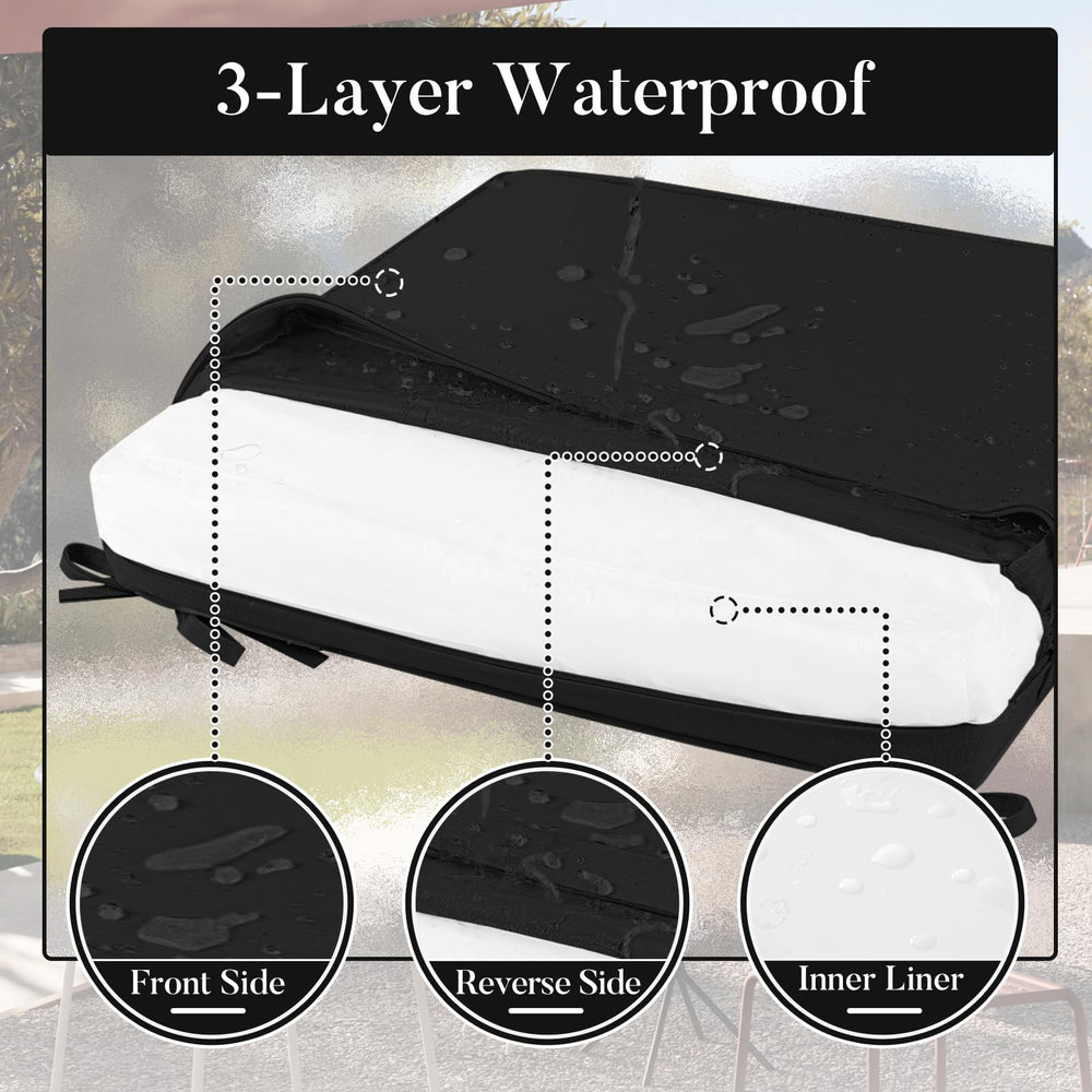 Basic Beyond back view showing waterproof overlay protecting seams