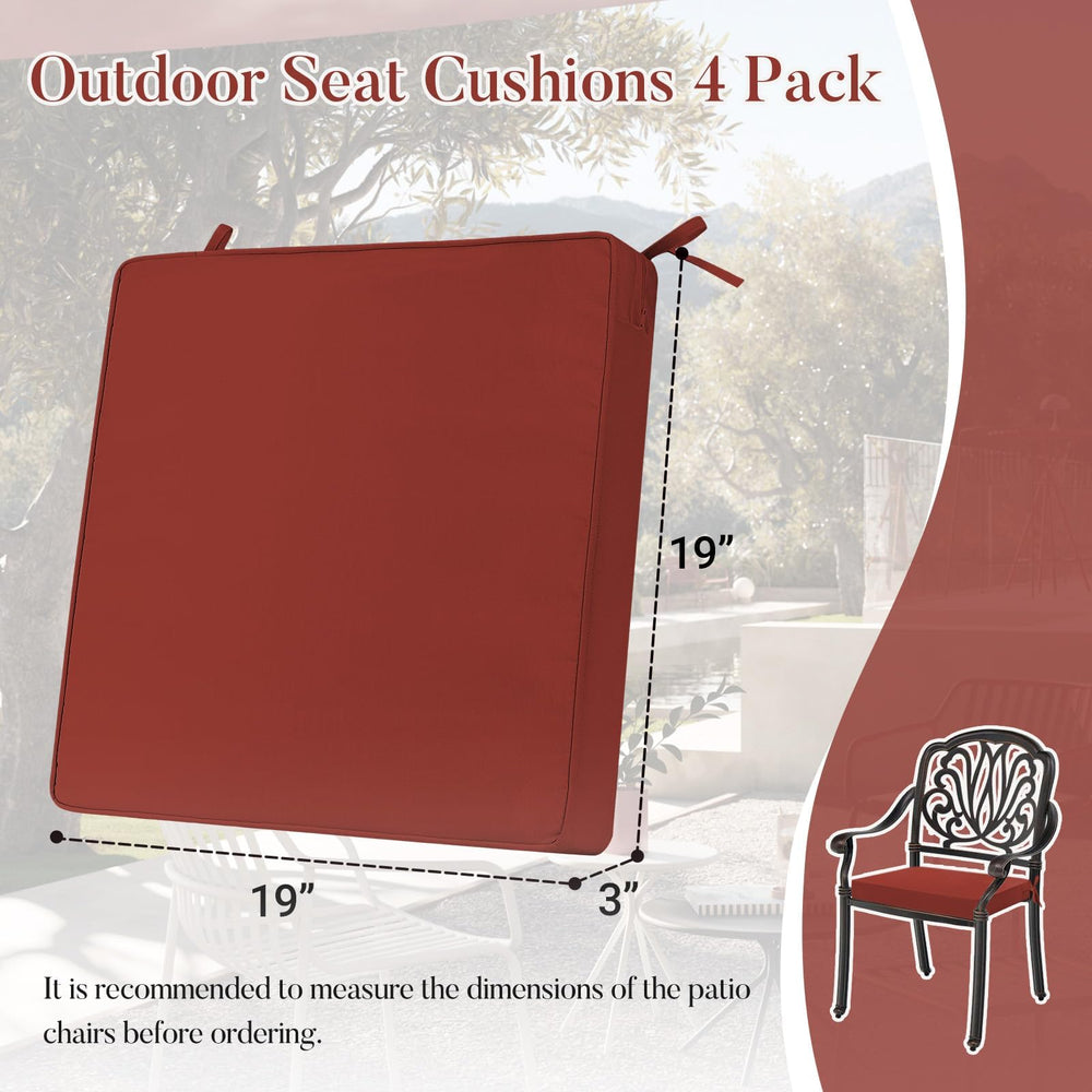 Basic Beyond cushion placed on patio chair for stylish comfort