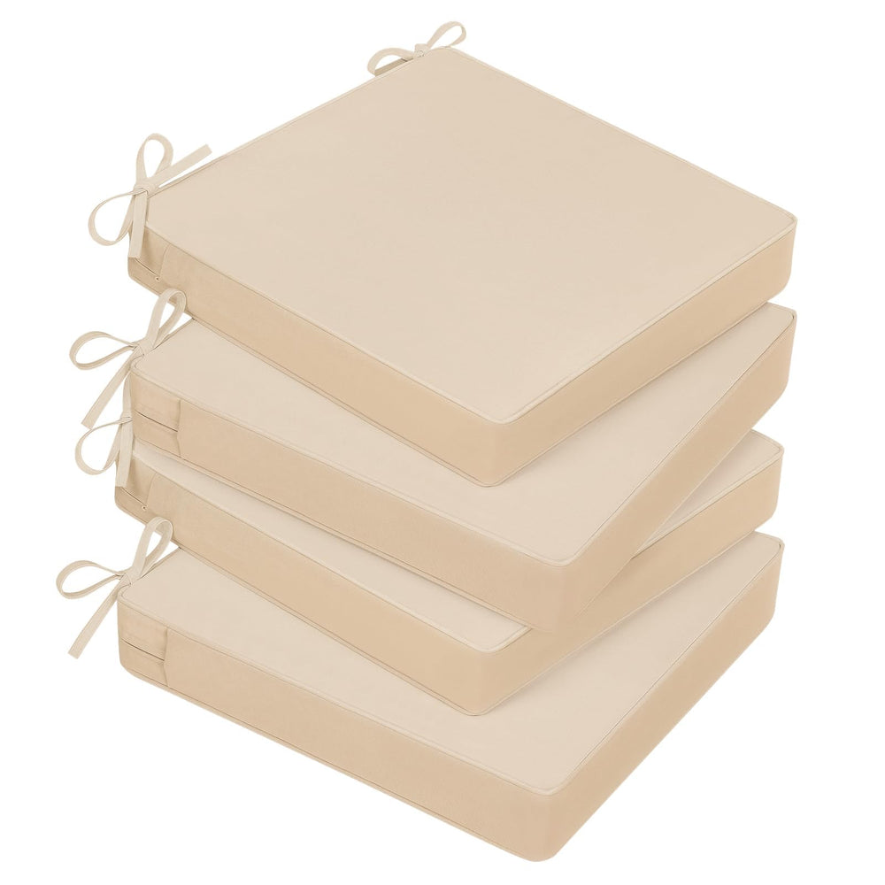 Basic Beyond front view of beige-white cushion set showing neat packaging and style benefit