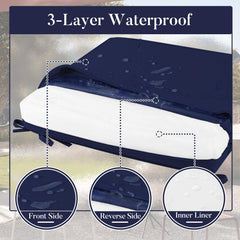 Basic Beyond non-slip tie strap closeup securing cushion to chair frame