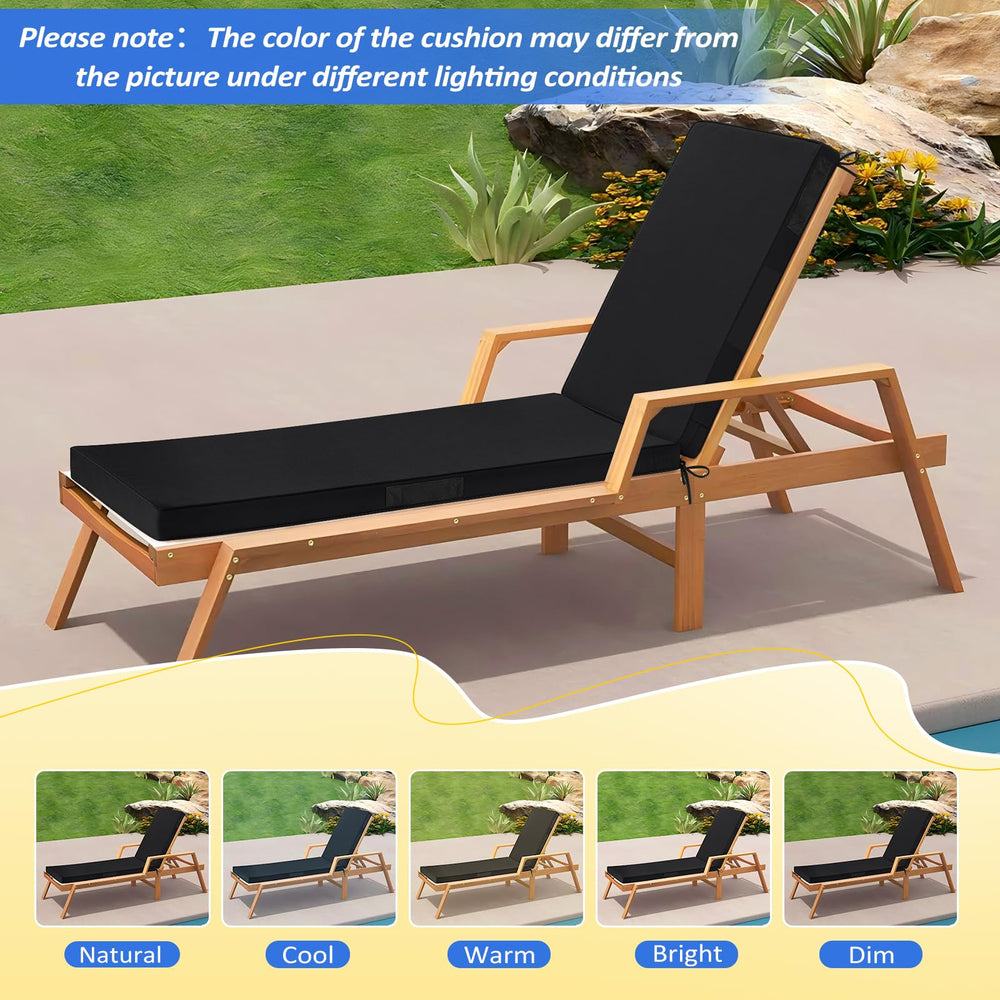 Basic Beyond installed on a lounge chair demonstrating fit and outdoor functionality