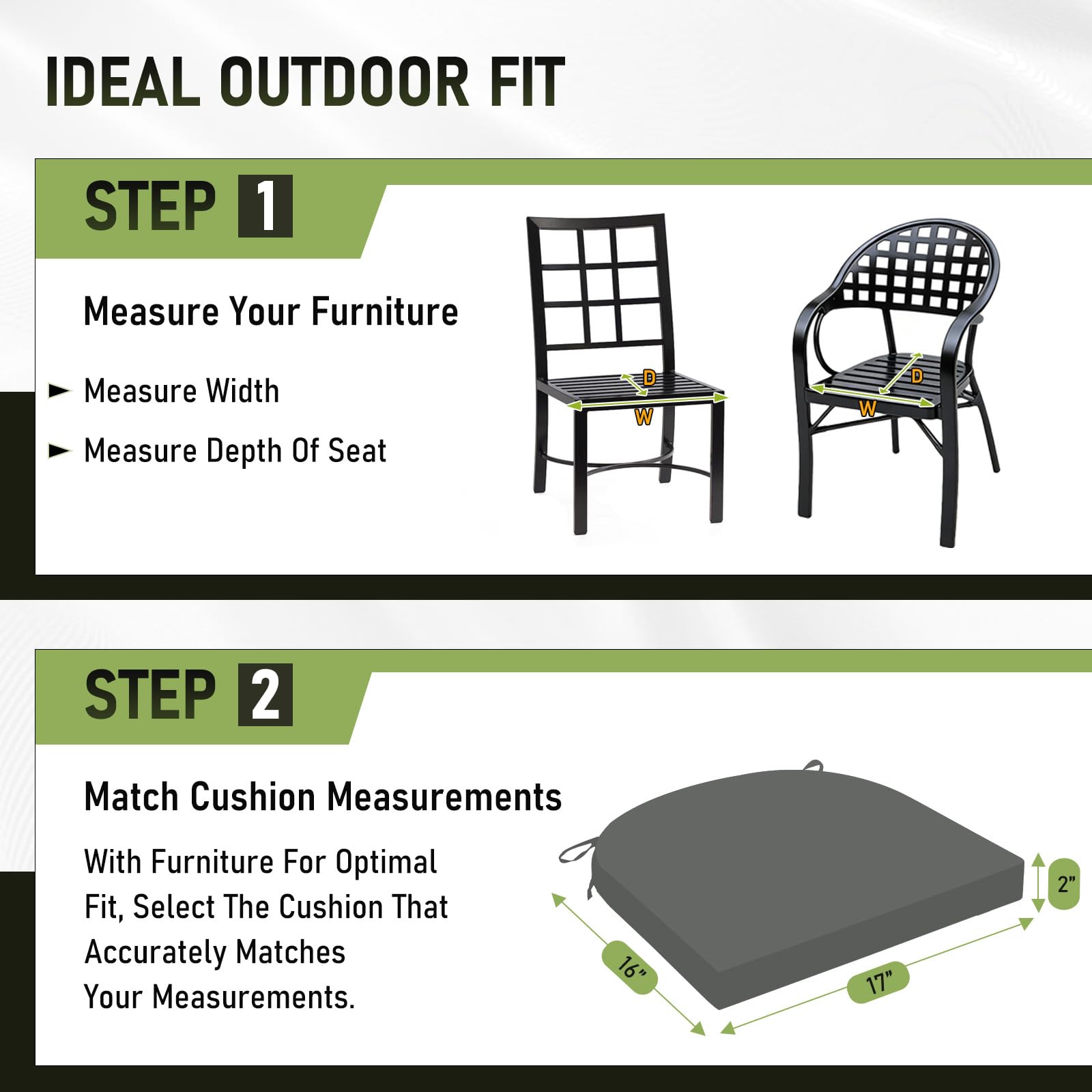 Basic Beyond cushion beside chair to show size fit for most standard seats benefit