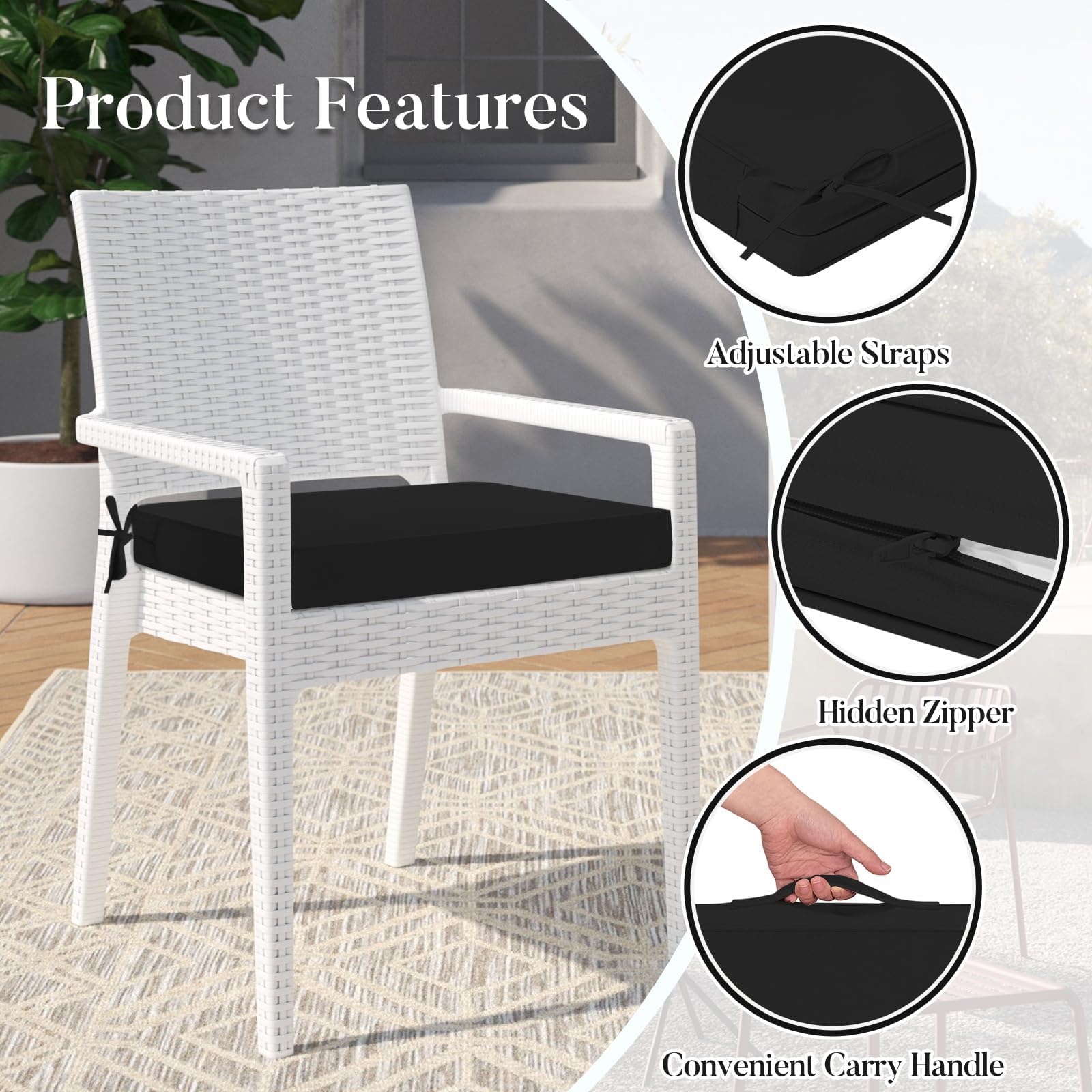 Basic Beyond tie straps and handle image showing secure fit and portability