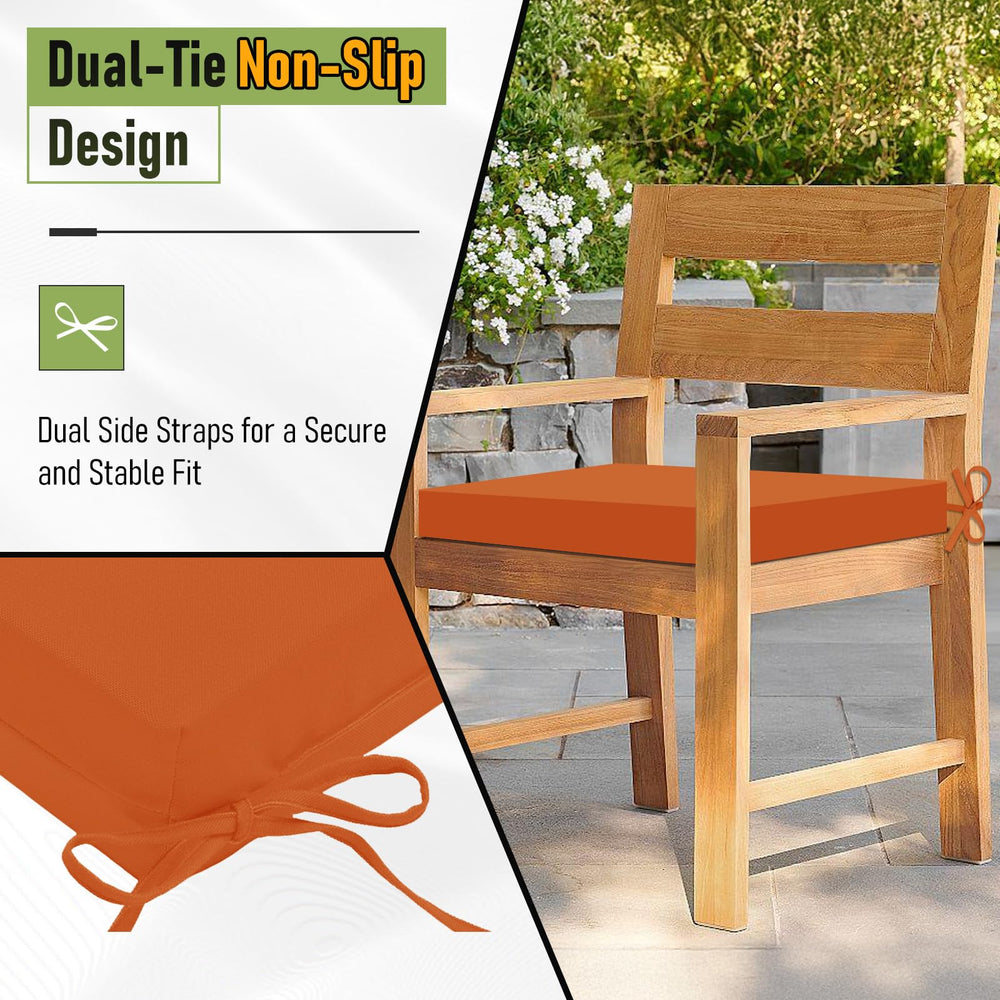 Basic Beyond tie straps detail showing dual straps that secure cushions in place to prevent slipping
