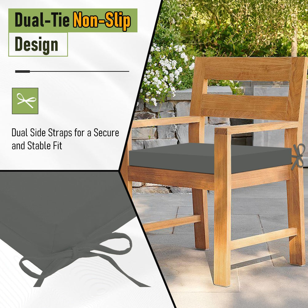 Basic Beyond tie straps detail that secures the cushions in place