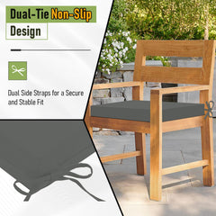 Basic Beyond tie straps detail that secures the cushions in place